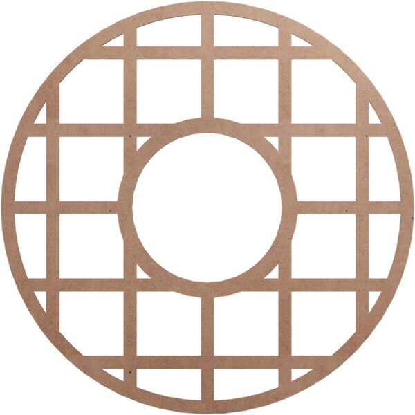 Ekena Millwork O'Neal Wood Fretwork Pierced Ceiling Medallion, Wood (Paint Grade), 40"OD x 14 1/2"ID x 3/8"T CMWP40X40X0375ONMF - main